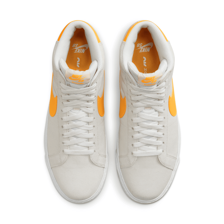Nike SB Zoom Blazer Mid Summit White Laser Orange Angle 2