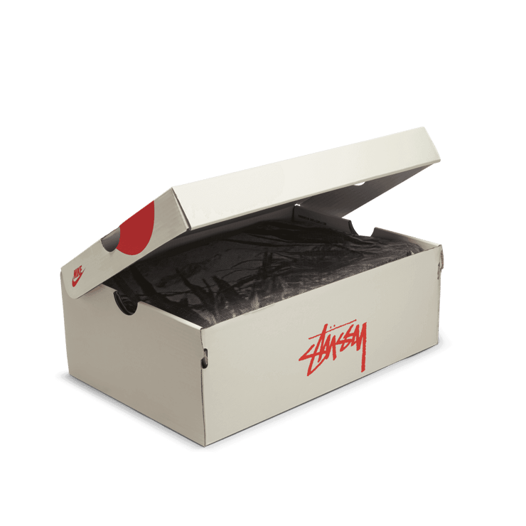 Nike Air Force 1 Mid Stussy Black White Angle 6