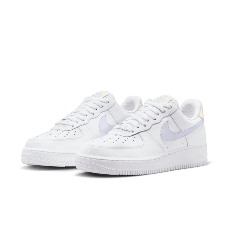 Nike Air Force 1 Low White Oxygen Purple Coconut Milk (W) Angle 2