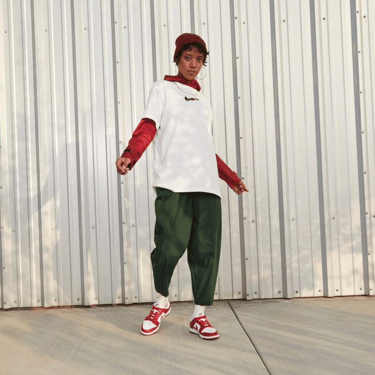 Nike Dunk Low Next Nature University Red (W) Angle 7