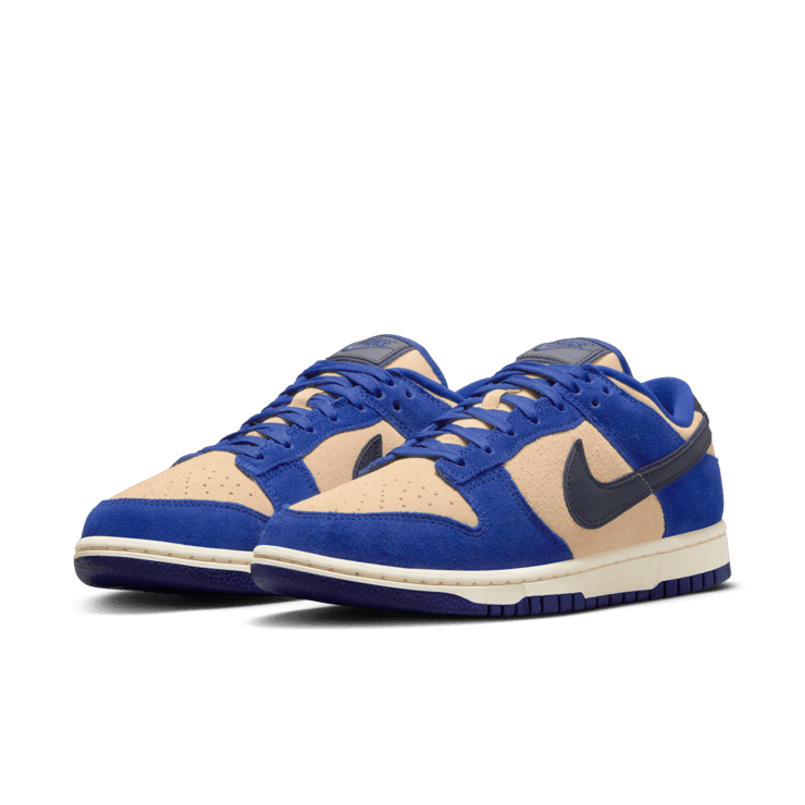 Nike Dunk Low LX Blue Suede (W) Angle 2