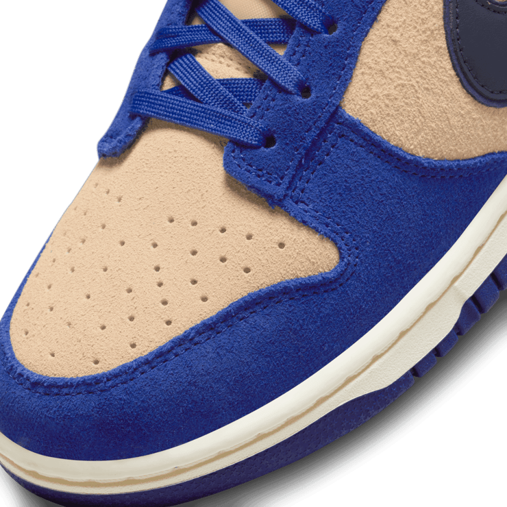 Nike Dunk Low LX Blue Suede (W) Angle 4