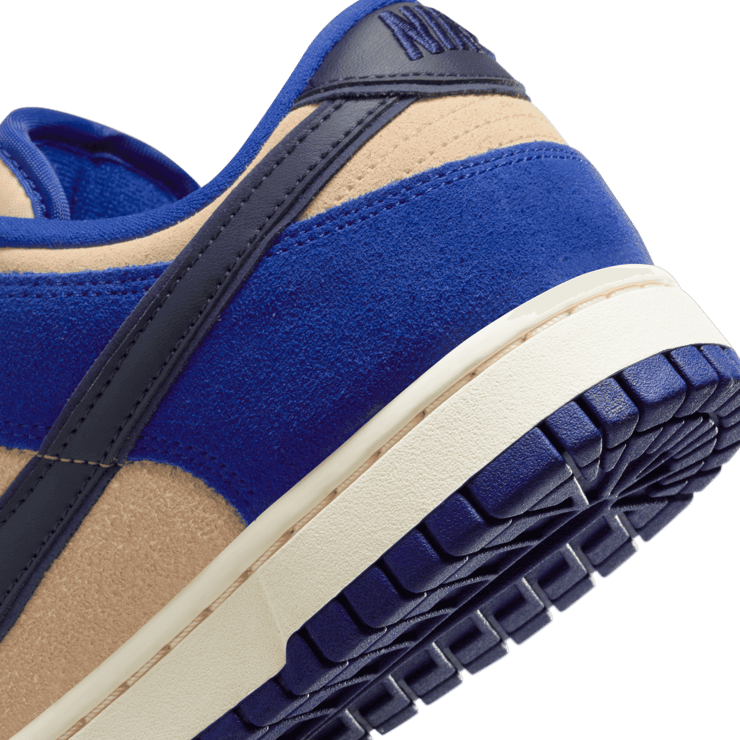 Nike Dunk Low LX Blue Suede (W) Angle 5