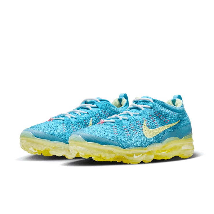 Nike Air VaporMax 2023 Flyknit Baltic Blue Citron Tint Angle 3