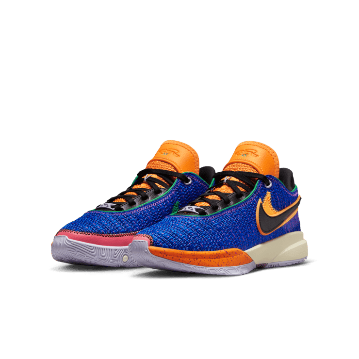 Nike LeBron 20 Racer Blue (GS) Angle 2