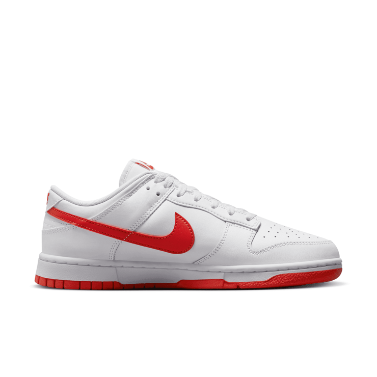 Nike Dunk Low White Picante Red Angle 1