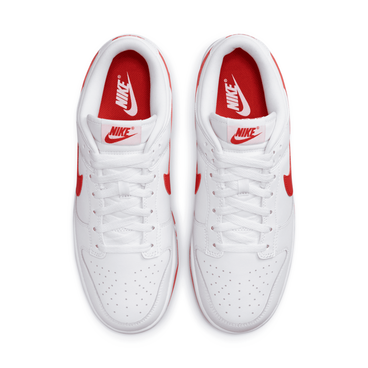 Nike Dunk Low White Picante Red Angle 2