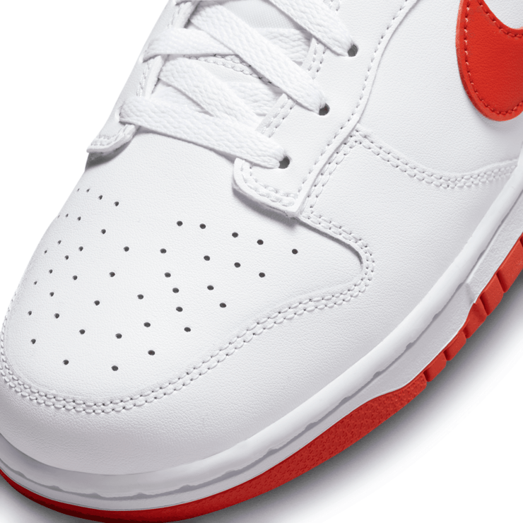Nike Dunk Low White Picante Red Angle 4
