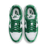 Nike Dunk Low Satin White Team Green (W) Angle 1