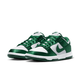 Nike Dunk Low Satin White Team Green (W) Angle 2