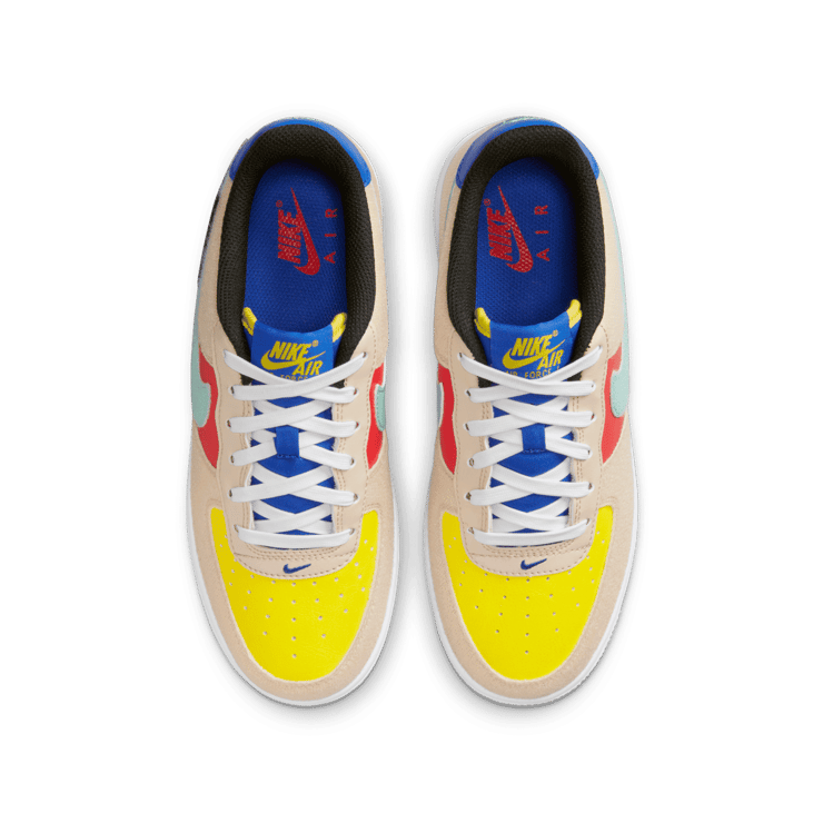 Nike Air Force 1 Low Multi-Color Velcro (GS) Angle 1