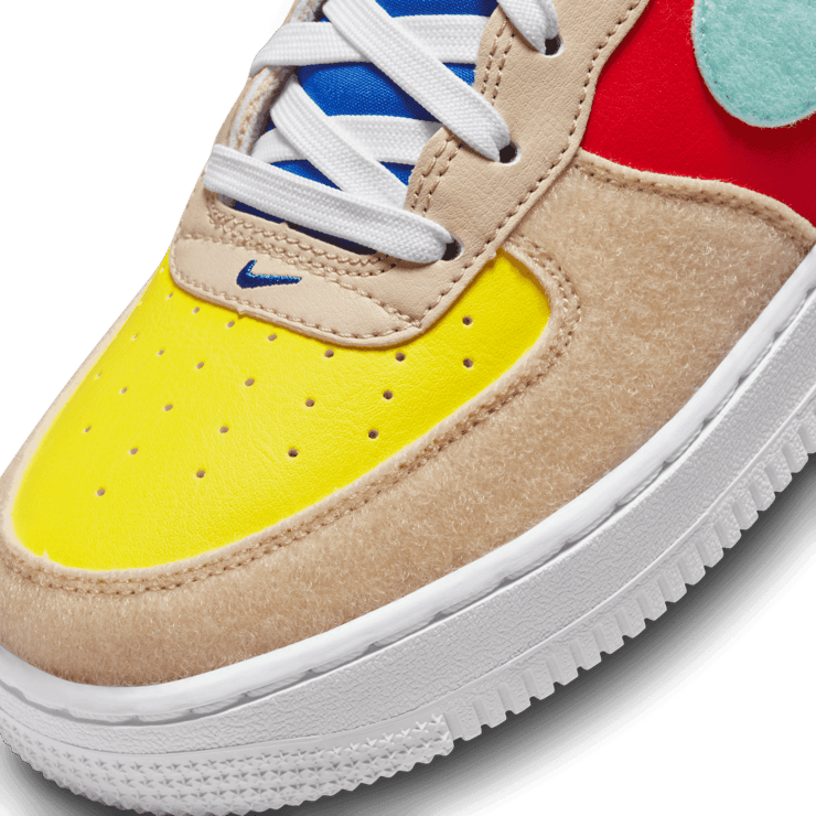 Nike Air Force 1 Low Multi-Color Velcro (GS) Angle 4