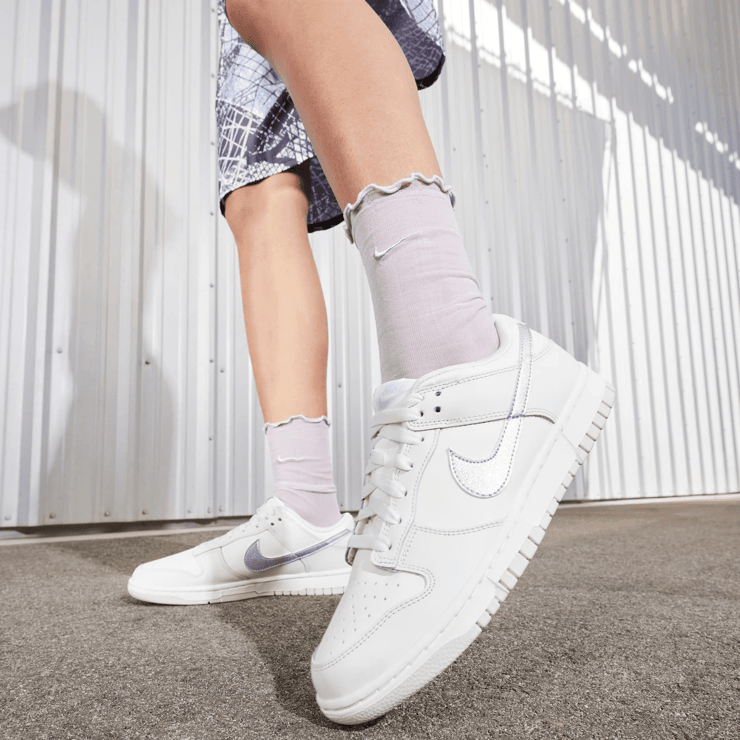 Nike Dunk Low Phantom Metallic Purple (W) Angle 7