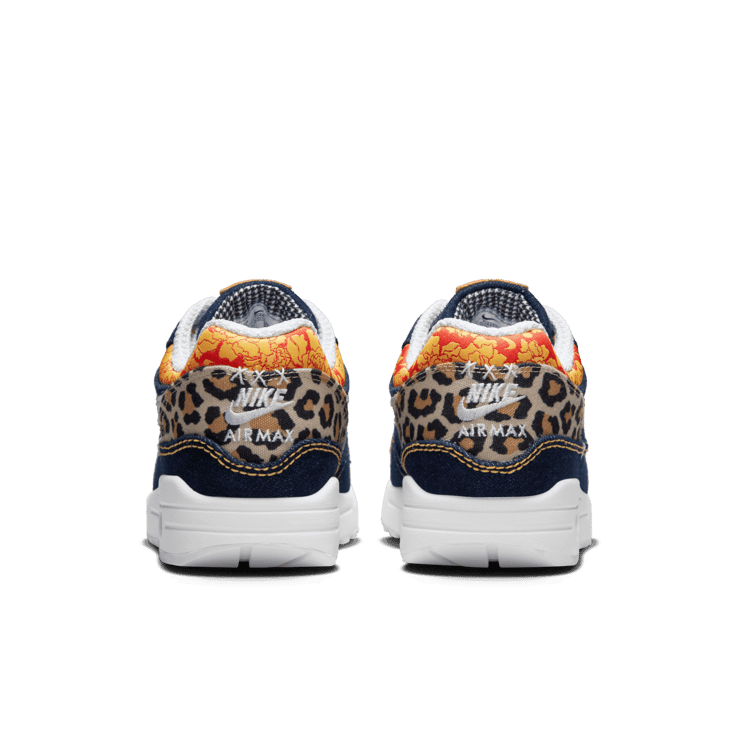 Nike Air Max 1 Premium Denim Animal Print Angle 3