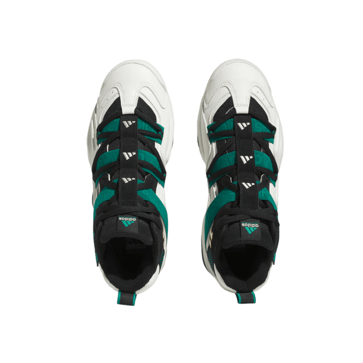 adidas Top 10 2000 Off White Black Green Angle 0
