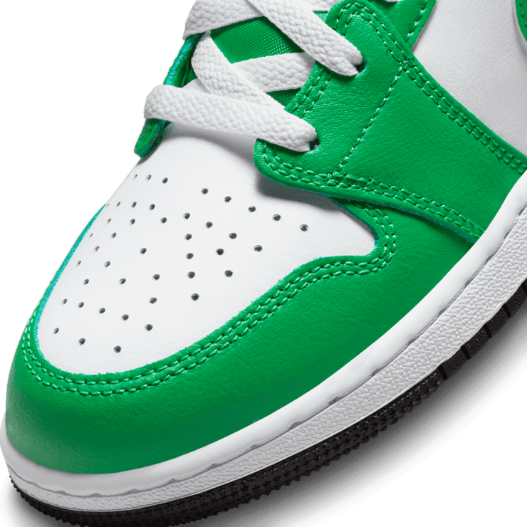 Air Jordan 1 Mid Lucky Green (GS) Angle 4