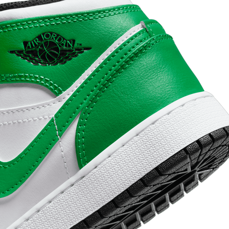 Air Jordan 1 Mid Lucky Green (GS) Angle 5