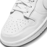Nike Dunk Low Triple White (W) Angle 5