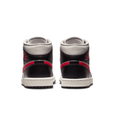 Air Jordan 1 Mid Black Gym Red College Grey (W) Angle 3