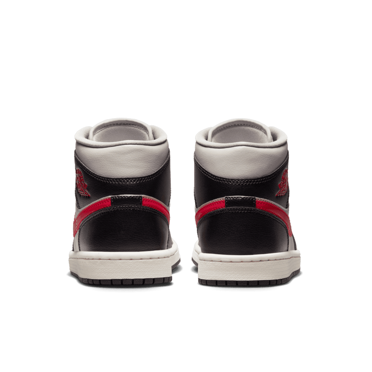 Air Jordan 1 Mid Black Gym Red College Grey (W) Angle 3