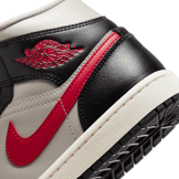 Air Jordan 1 Mid Black Gym Red College Grey (W) Angle 5