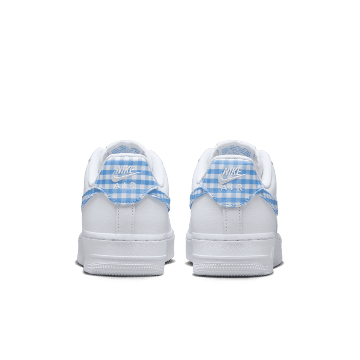 Nike Air Force 1 Gingham White University Blue (W) Angle 4