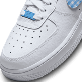 Nike Air Force 1 Gingham White University Blue (W) Angle 5