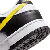 Nike Dunk Low White Black Yellow Angle 5
