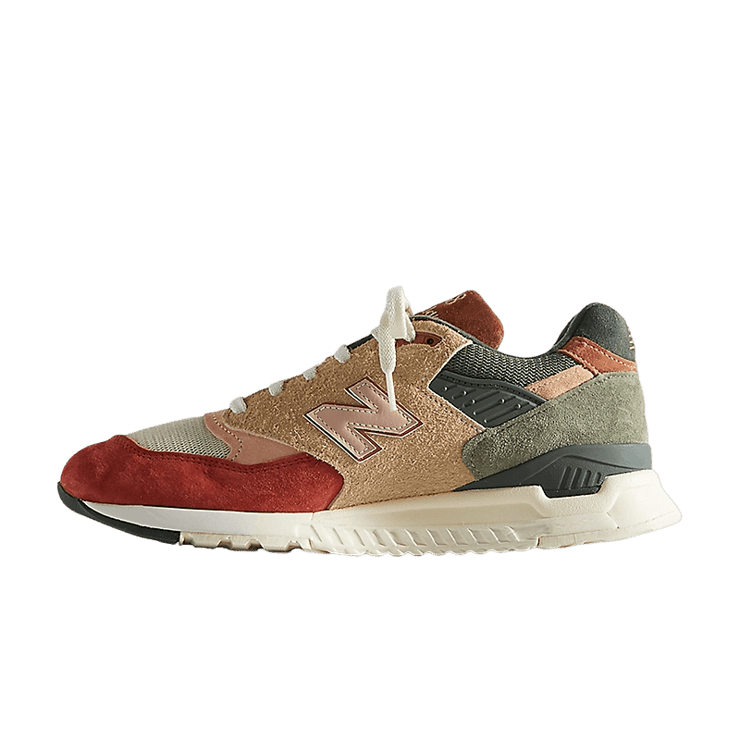 New Balance x Kith 998 Frank Lloyd Wright Broadacre City Red Tan Angle 0