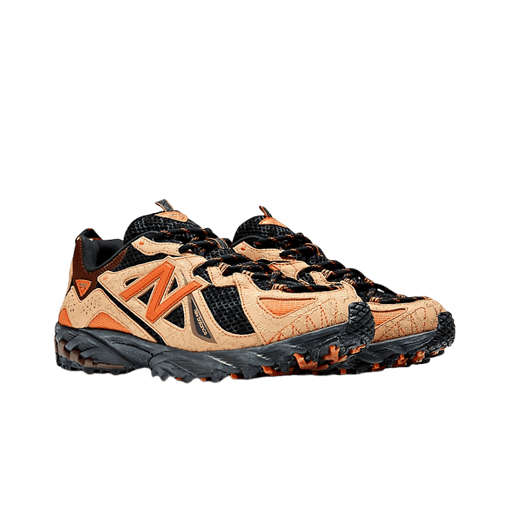 New Balance 610 Joe Freshgoods Beneath the Surface Brown Orange Angle 2
