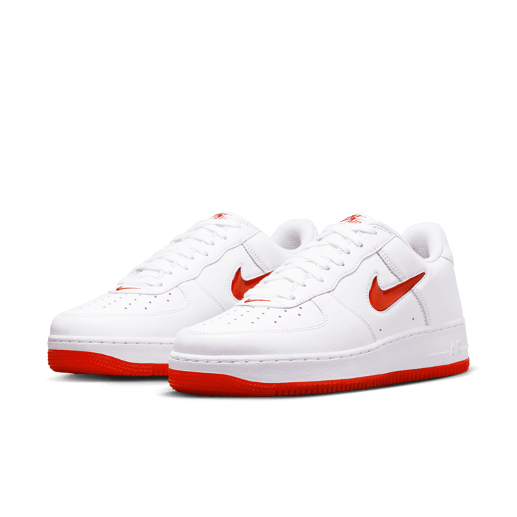 Nike Air Force 1 Low Jewel White Red Angle 2