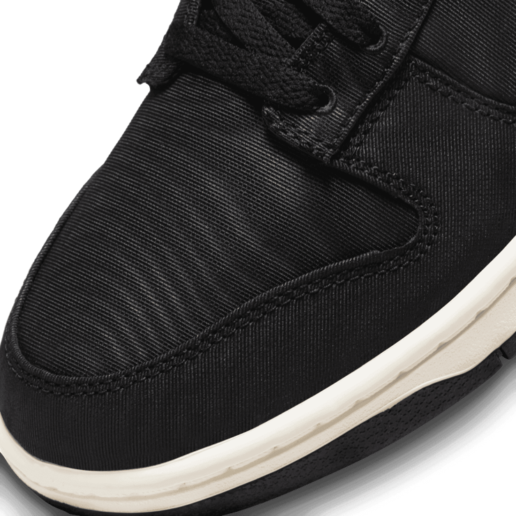 Nike Dunk Low Black Canvas Angle 4
