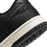Nike Dunk Low Black Canvas Angle 5