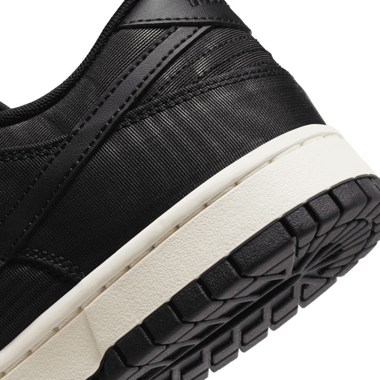 Nike Dunk Low Black Canvas Angle 5