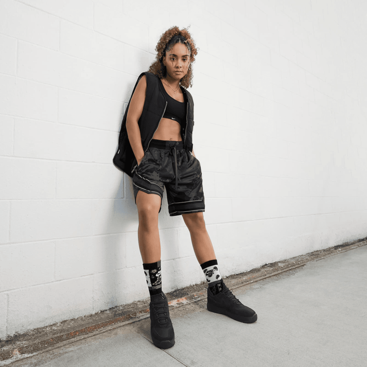 Nike Air Force 1 Wild Black Velvet Brown (W) Angle 7