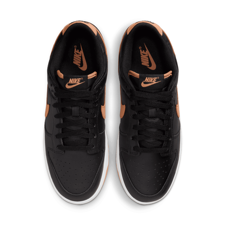 Nike Dunk Low Black Amber Brown Angle 1