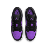 Air Jordan 1 Low Purple Venom Black (GS) Angle 1
