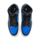 Air Jordan 1 Mid Black Royal Blue Angle 2