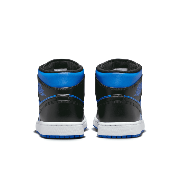 Air Jordan 1 Mid Black Royal Blue Angle 4