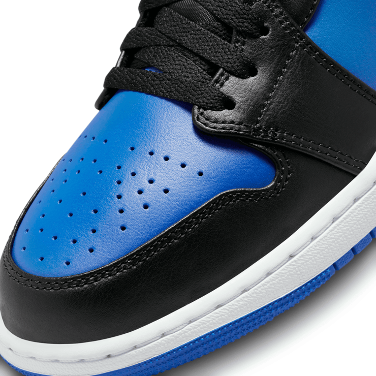 Air Jordan 1 Mid Black Royal Blue Angle 5