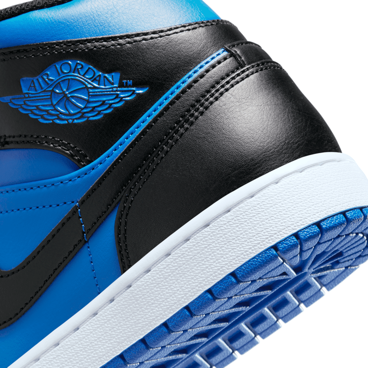 Air Jordan 1 Mid Black Royal Blue Angle 6