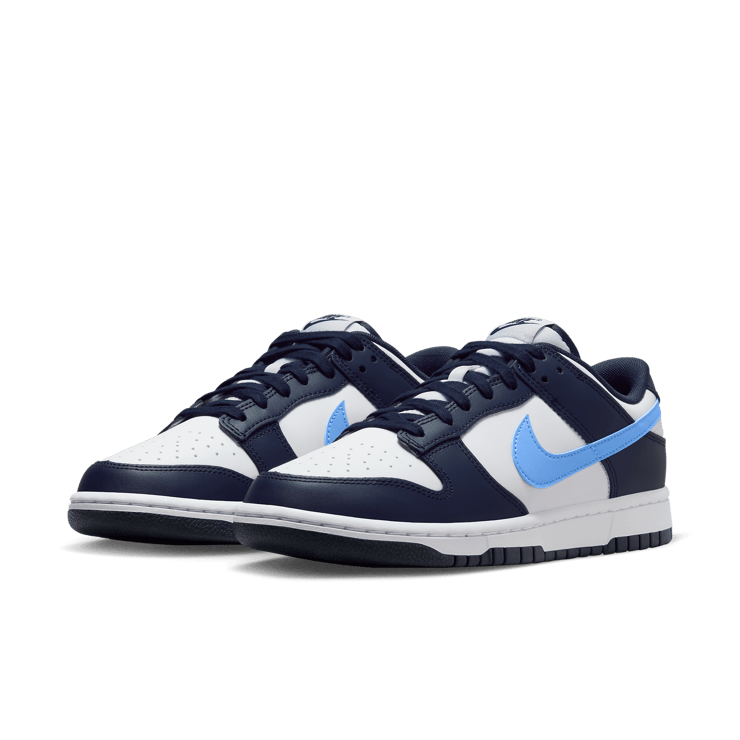 Nike Dunk Low Navy White Uni Blue Angle 2