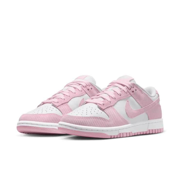 Nike Dunk Low Pink Corduroy (W) Angle 2