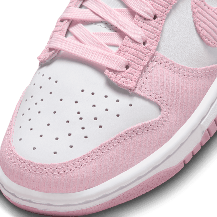 Nike Dunk Low Pink Corduroy (W) Angle 4