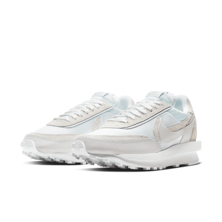 sacai x Nike LD Waffle Nylon White Angle 2