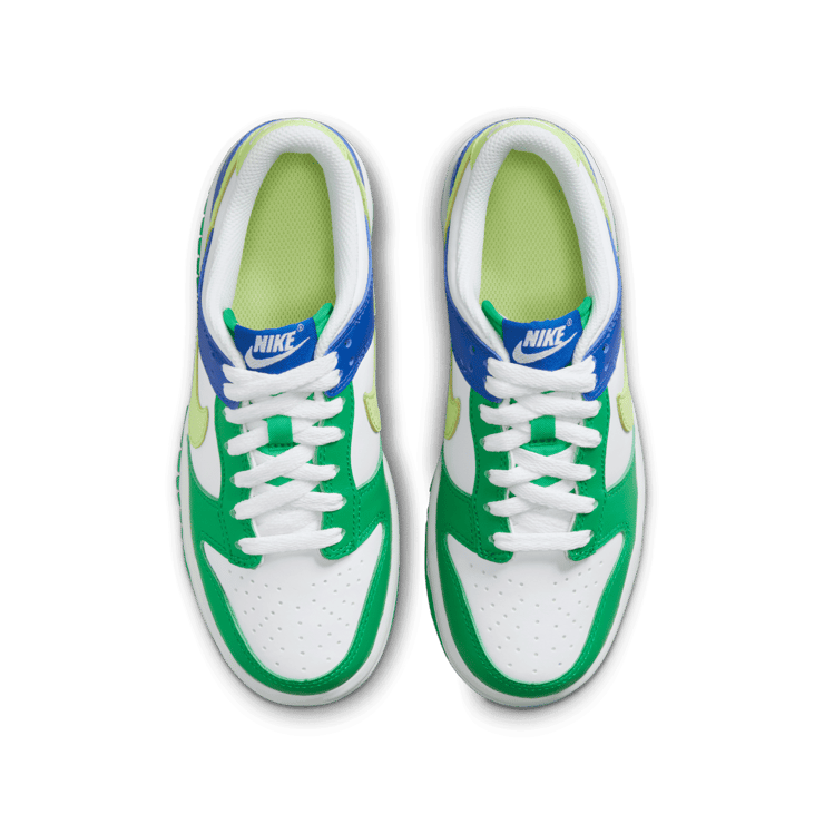 Nike Dunk Low Green Royal Lemon (GS) Angle 1