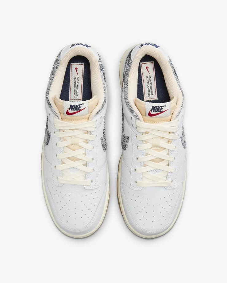 Nike Dunk Low Sail Washed Denim Angle 4