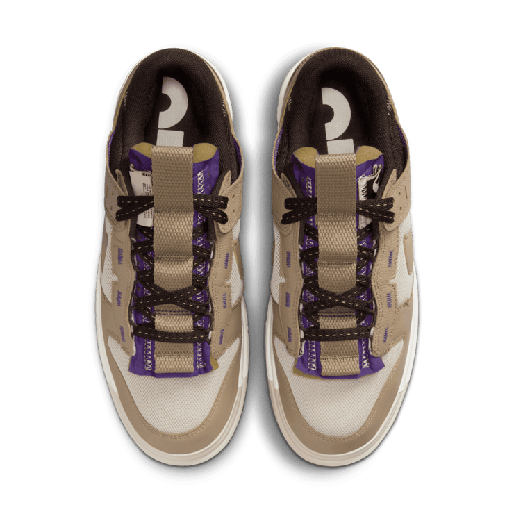 Nike Dunk Low Remastered Khaki Purple Angle 1