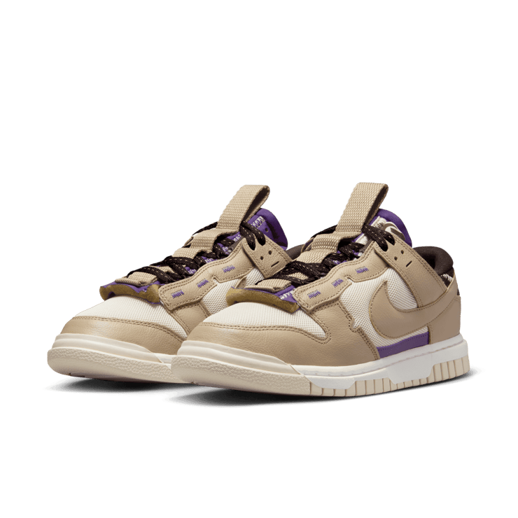 Nike Dunk Low Remastered Khaki Purple Angle 2
