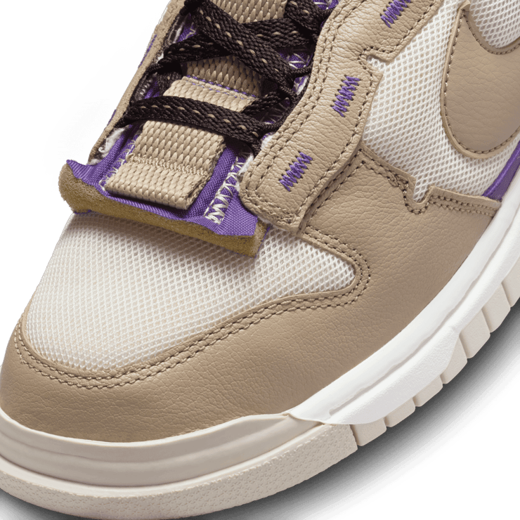 Nike Dunk Low Remastered Khaki Purple Angle 4